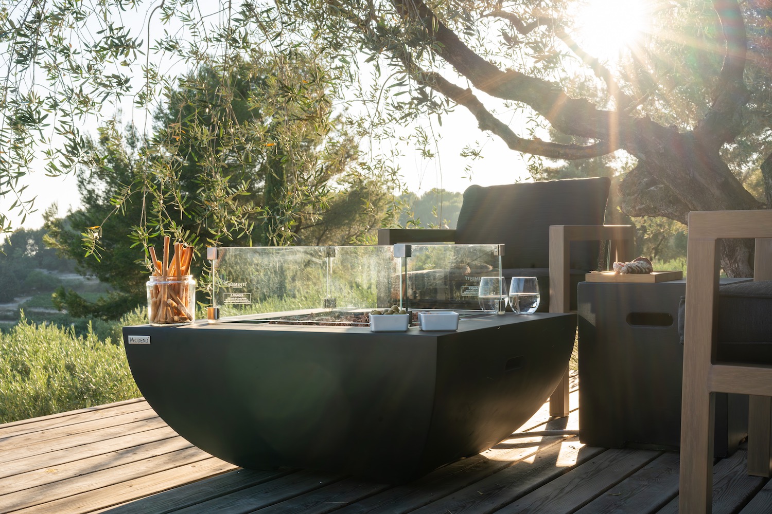 Brasero design Aurora Elementi-7 Brasero Genève